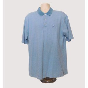 Walt Disney World Mickey Mouse Polo Shirt Men's XL Blue Embroidered Short Sleeve